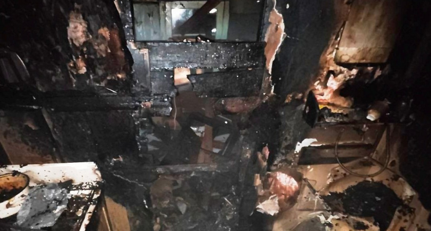 В Кировской области произошел пожар в жилом доме