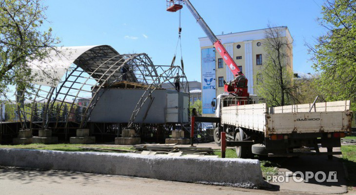 Изменились сроки возведения новой сцены на Театральной площади в Кирове