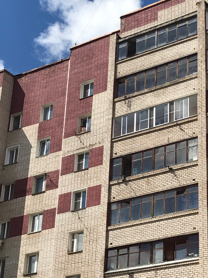 На улице Сурикова полуобнаженный мужчина грозился прыгнуть из окна высотки