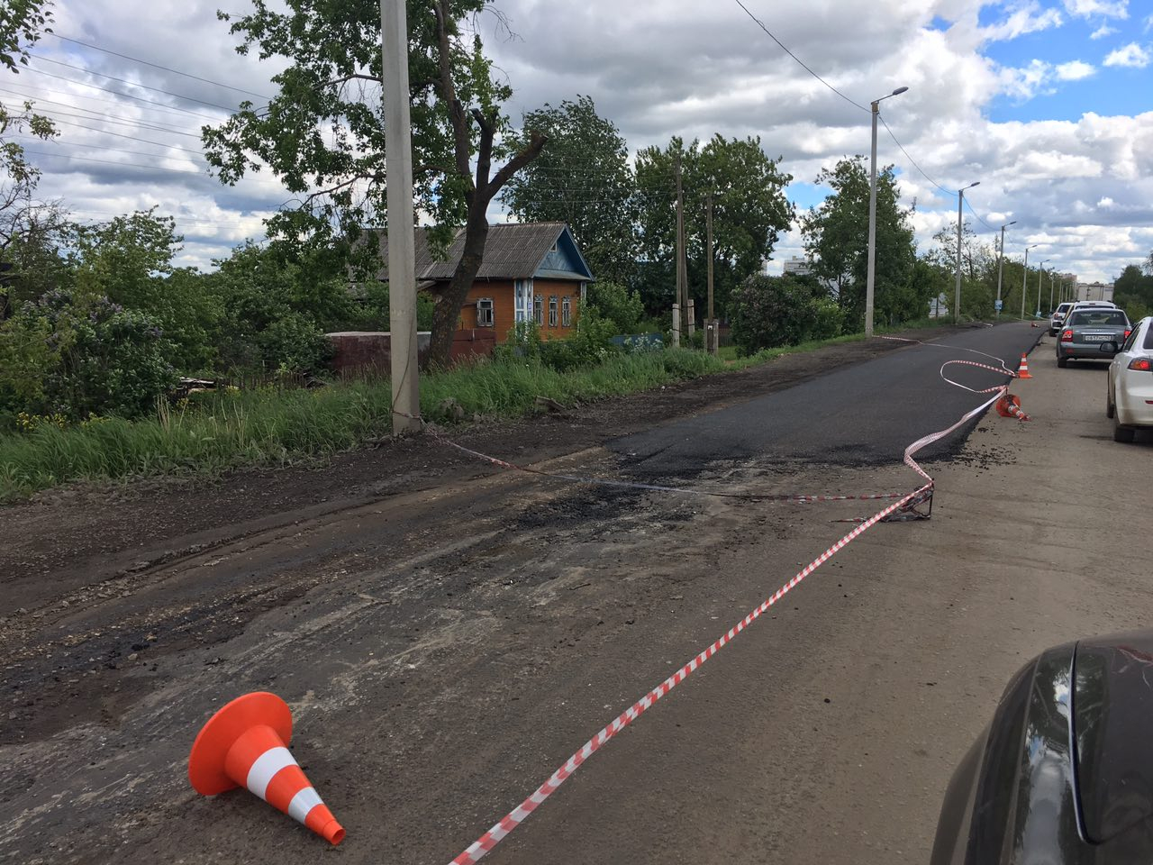 В Кирове избили дорожника за то, что он запретил ехать по свежему асфальту