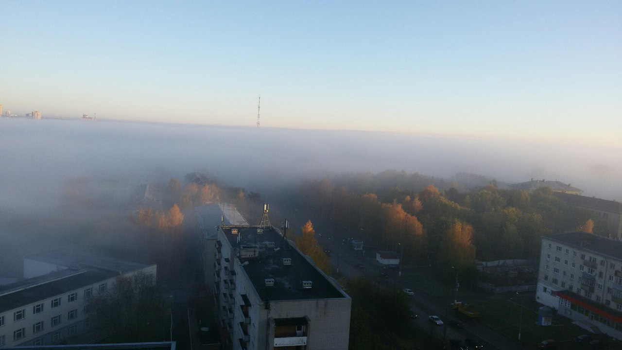 Туман в Кирове:  подборка завораживающих фотографий из соцсетей