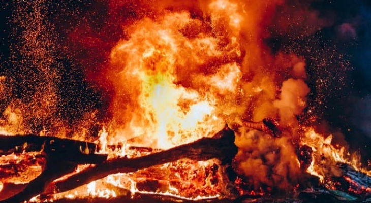 В Орловском районе огонь унес жизни двух человек