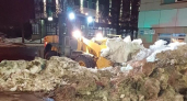Из Кирова продолжают вывозить снег, несмотря на рекордное потепление