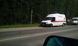 В Кирове автомобиль улетел в кювет недалеко от аэропорта