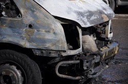 В Кирове во время движения загорелся грузовой автомобиль
