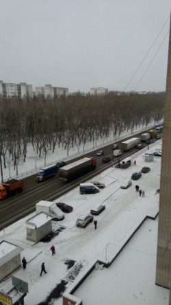 В Кирове акция протеста дальнобойщиков привела к транспортному коллапсу