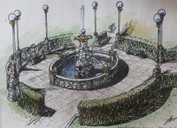 Обновленный фонтан с рыбками в Кирове могут открыть уже в 2016 году