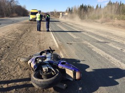 В Кирове случилась первая авария в этом году с участием мотоциклиста
