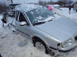 Видео с места смертельного ДТП у Кстинино: в аварии погибли жена и дочь водителя «Шкоды»