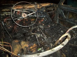 В Кирове во время движения загорелся «Лексус»: огонь тушили 8 человек