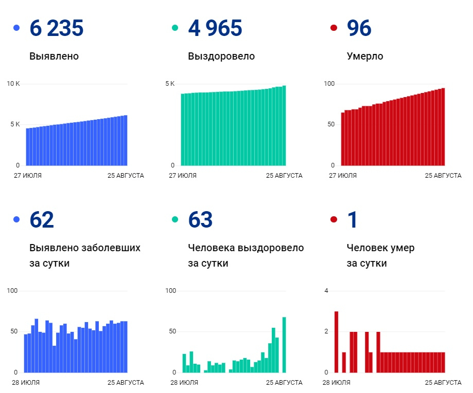 Летальные случаи в Кировской области на 26 августа