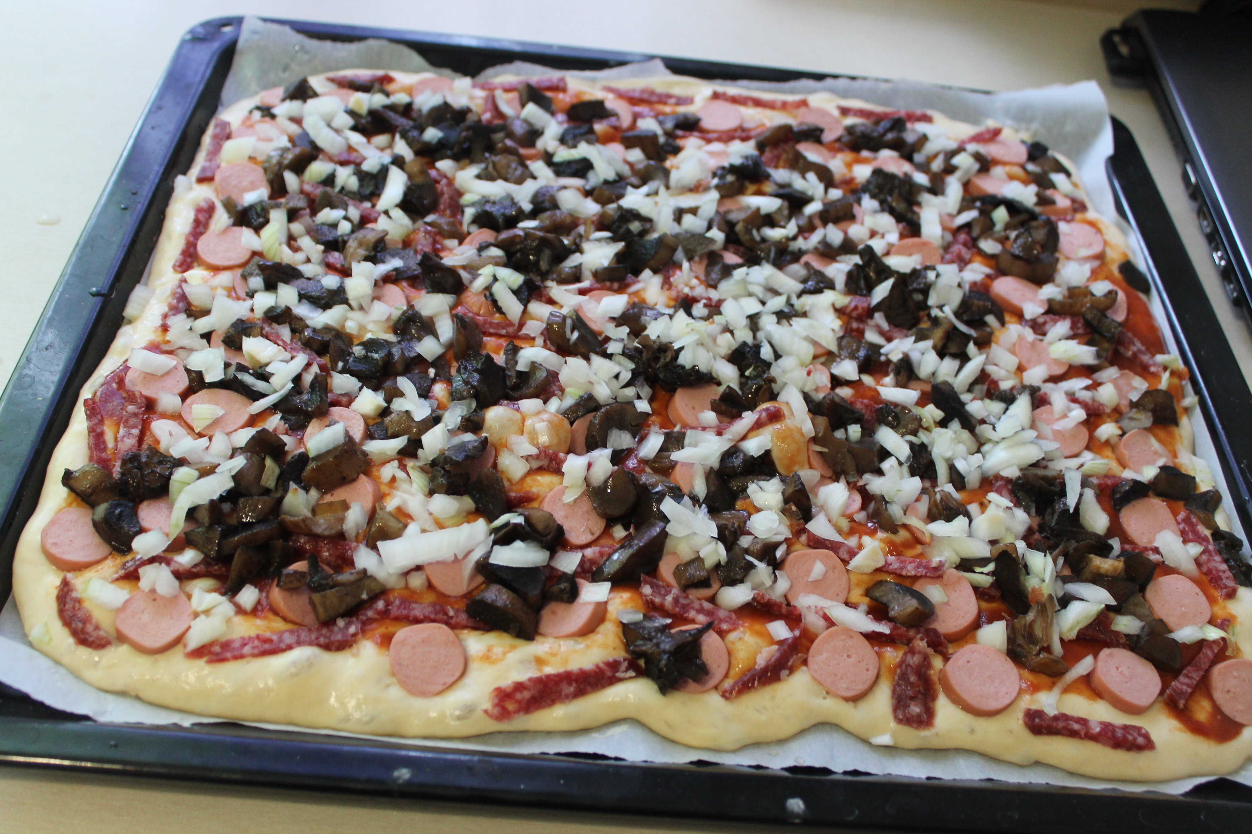 домашняя пицца ассорти в духовке фото 100