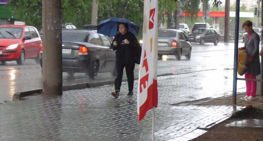 Новая рабочая неделя в Кирове начнется с дождя