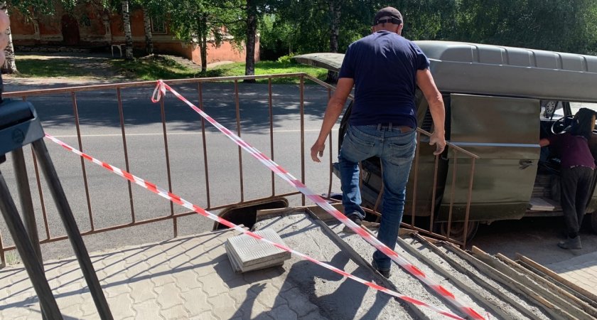 В Кирове начался ремонт злополучной лестницы в историческом центре