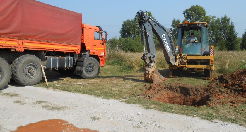 В Кировской области началось строительство газопровода в д. Лобань