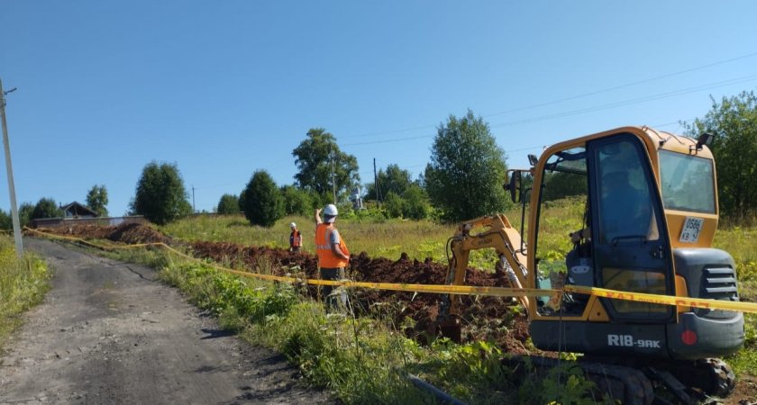 В деревне Верхние Кропачи Кировской области построен газопровод для догазификации