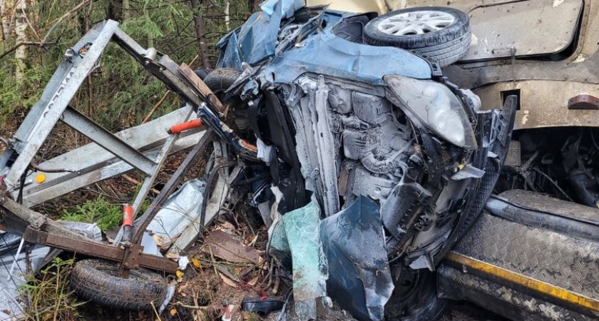 Смертельное ДТП в Кировской области: от Hyundai осталась груда искореженного металла