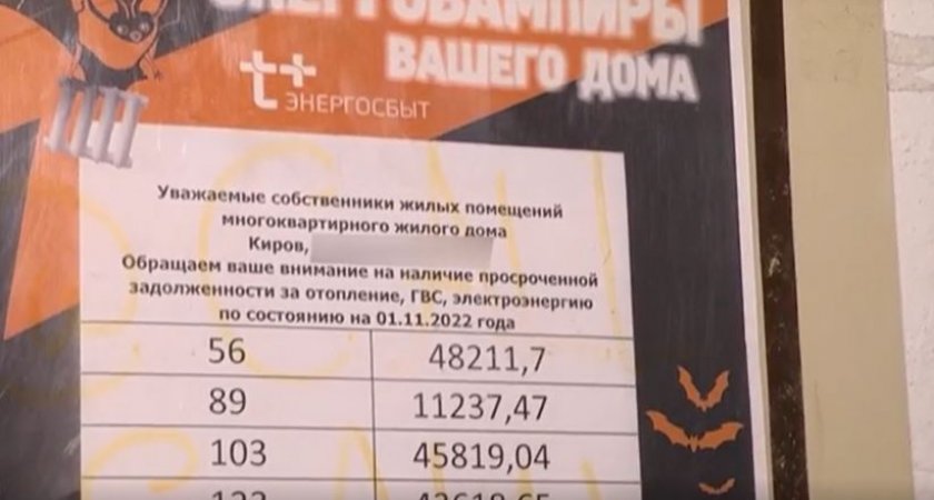 Энергетики разместили на подъездах списки должников
