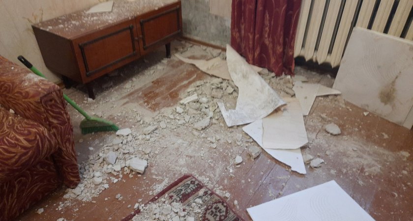 "Рабочий пролетел несколько метров": авария в доме №58 на улице Комсомольской в Кирове