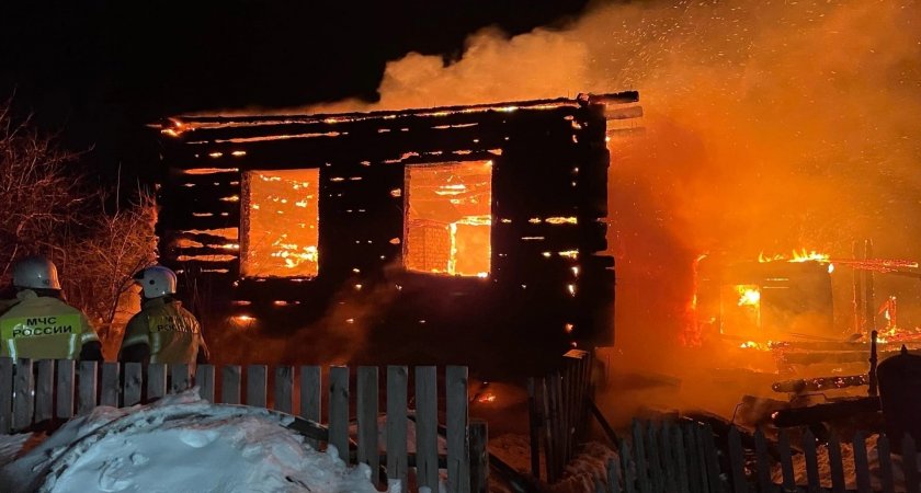 В селе под Котельничем произошел пожар: сообщается об одном пострадавшем