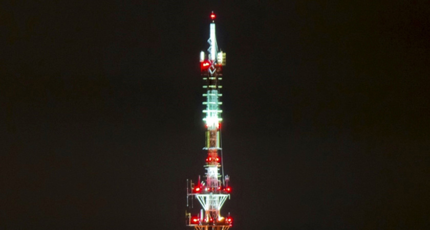 На кировской телебашне включат праздничную подсветку