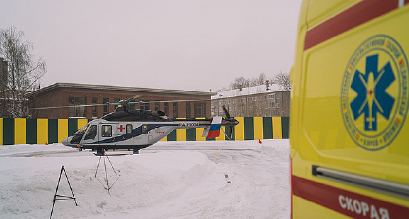 Из-за падения жителю Кировской области экстренно потребовался вертолет санавиации