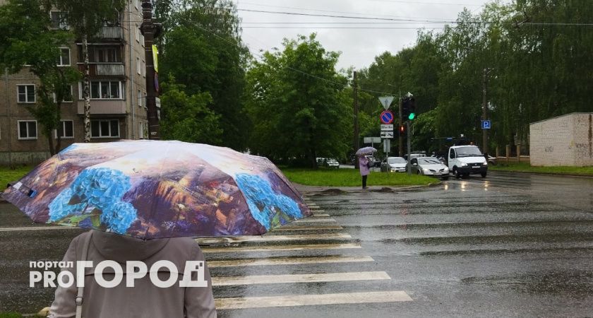 Предупреждение от синоптиков: на Киров надвигаются ливни и грозы