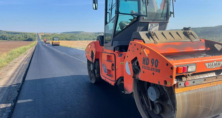 Идет ремонт 33 километров дороги Киров – Малмыж – Вятские Поляны