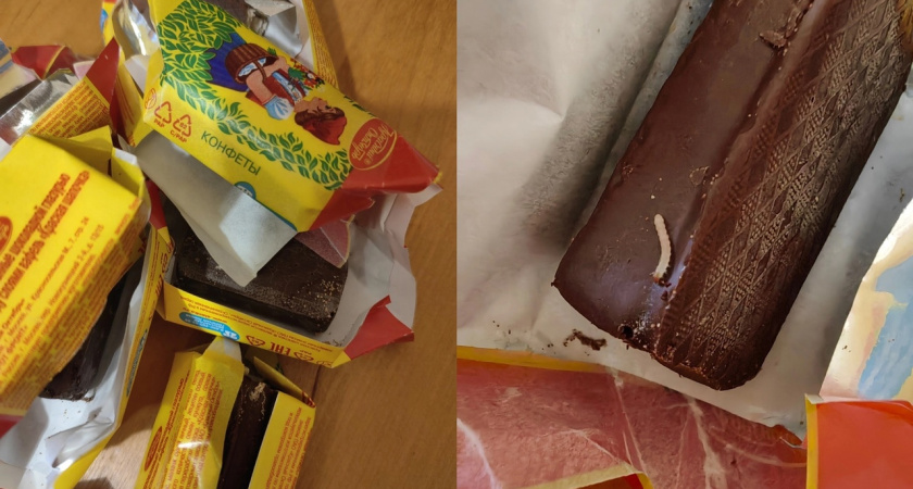 "Только в одной не было червей": кировчанка купила конфеты с живностью