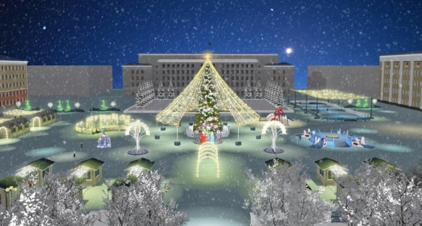 Известна тематика украшения Театральной площади к Новому году