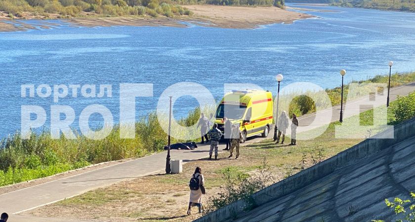 В Кирове мужчина погиб, спрыгнув с моста через Вятку: фоторепортаж с места