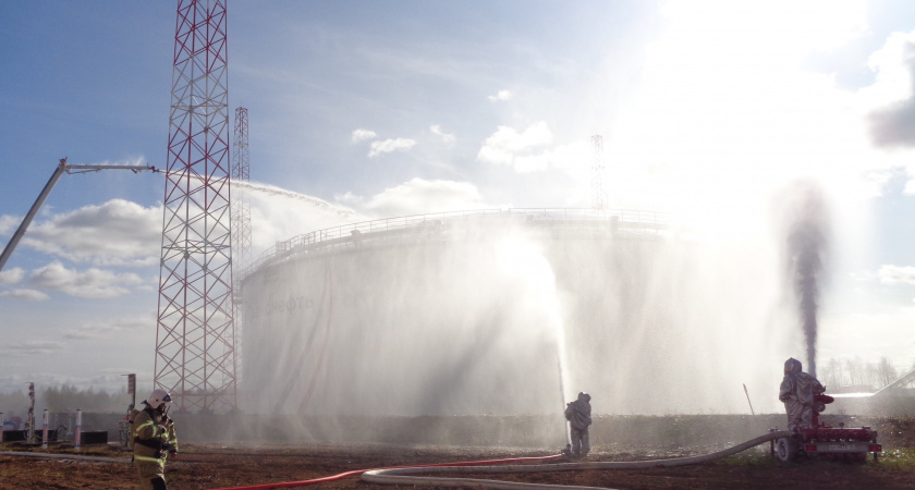 На ЛПДС "Лазарево" в Кировской области прошло плановое пожарно-тактическое учение