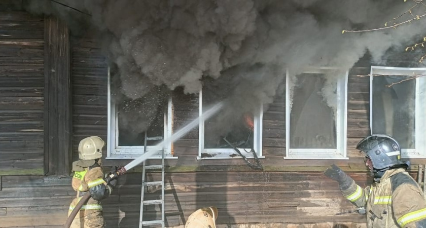 В Котельничском районе горел частный дом