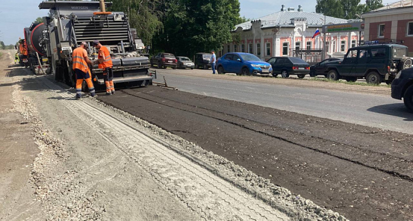 Началась масштабная реконструкция участка Вахруши – Слободской федеральной трассы