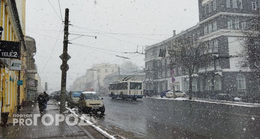 Выпадет до шести сантиметров: в Киров надвигается циклон, который принесет снегопад 