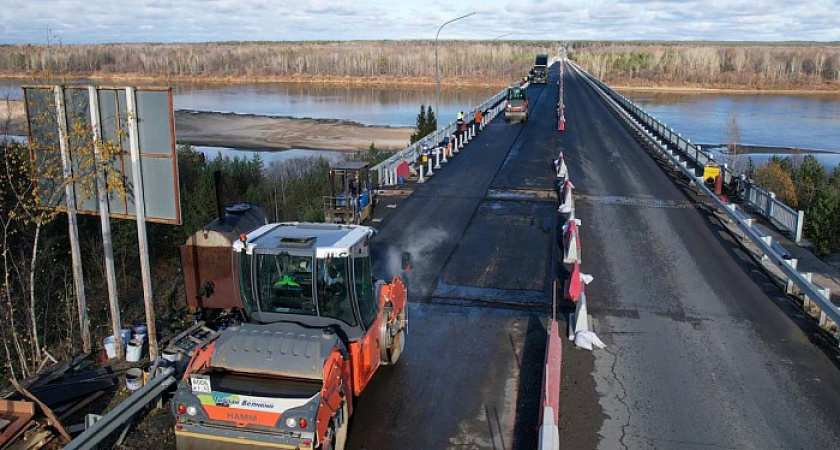 В Советском районе завершается первый за 34 года ремонт моста через реку Вятку