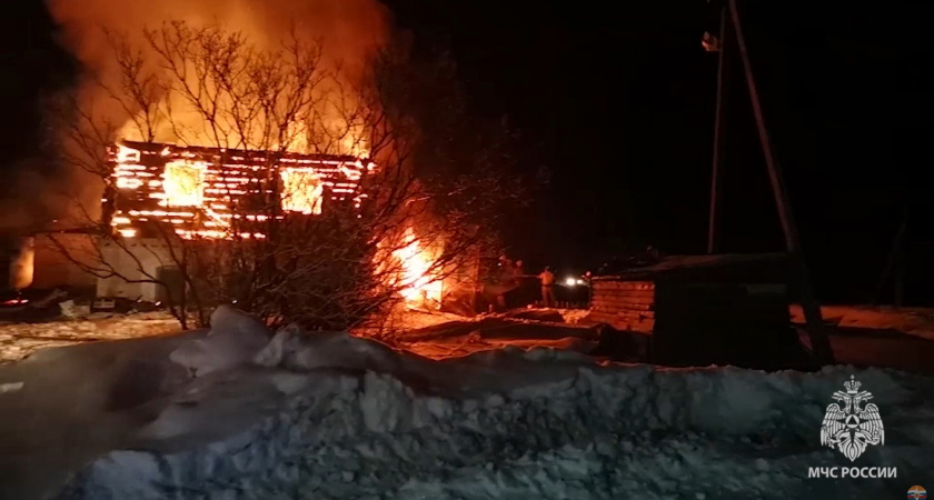 14 коз и 20 кур погибли в страшном пожаре в пригороде Кирова