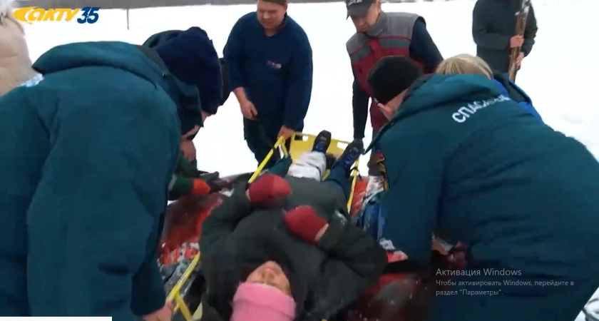 Катание на лыжах закончилось переломом ноги для чепецкой пенсионерки