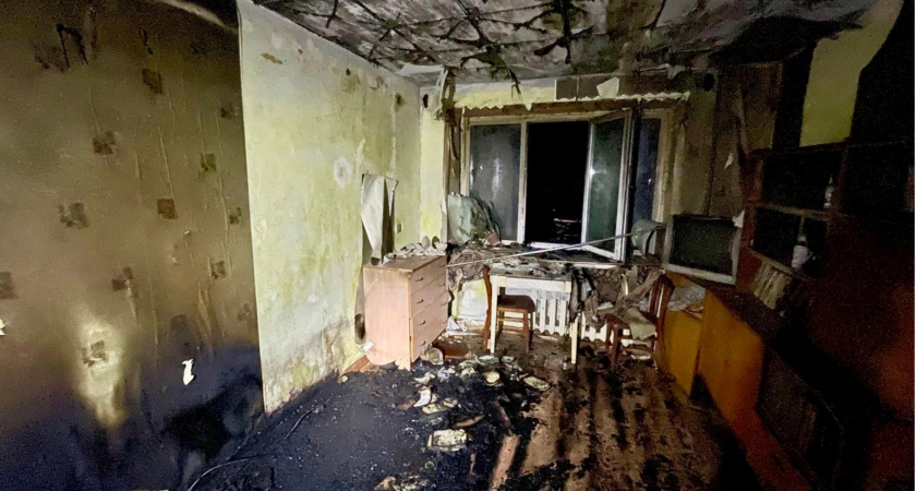 Ночной пожар в Вахрушах унес жизнь местного пенсионера