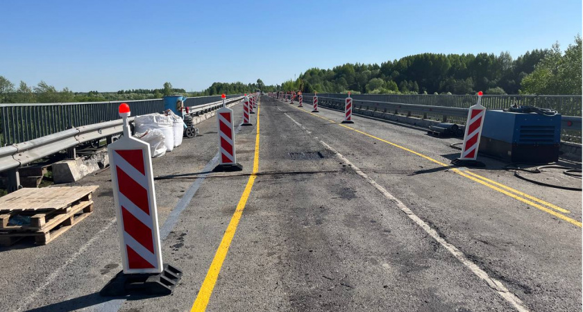 Движение по мосту через реку Молому в Котельничском районе откроют утром 28 мая