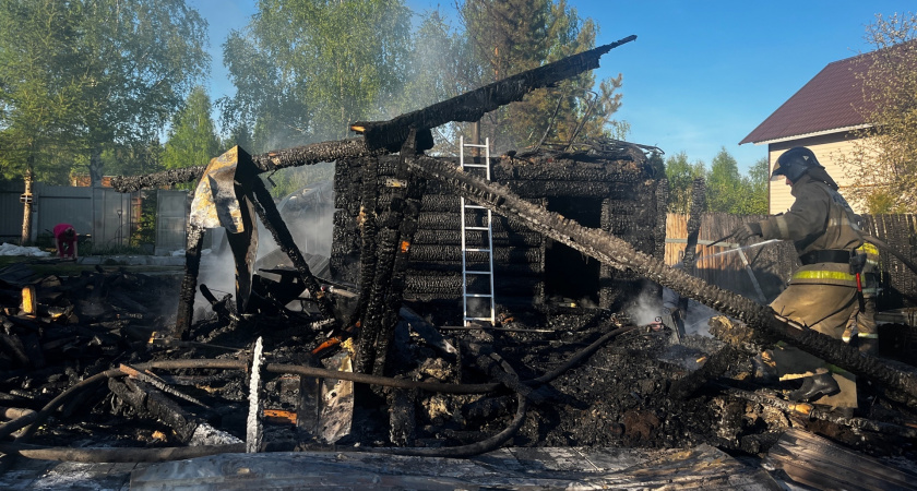 В Слободском районе произошел сильный пожар: ущерб составил более 1,1 млн рублей