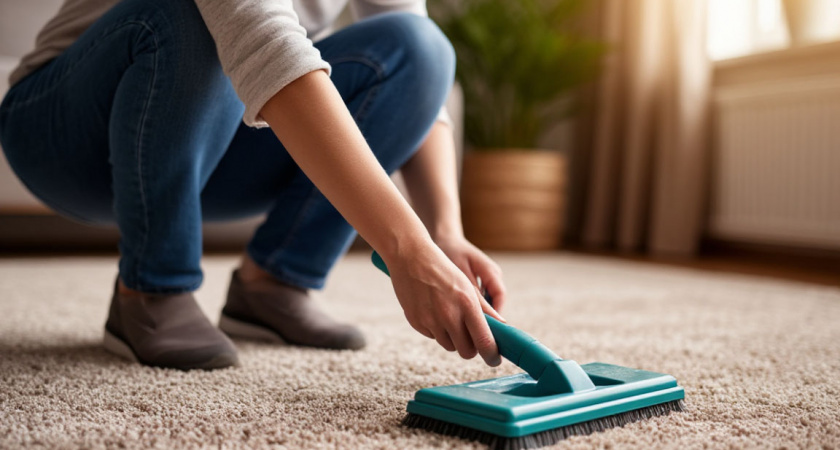 Ковер становится таким чистым, что жалко наступать: убираю всю грязь за несколько минут - поможет всего одна мелочь 