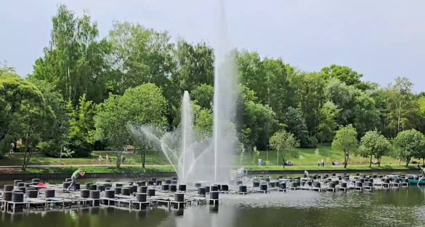 В Кирове началось тестирование нового фонтана в парке у цирка