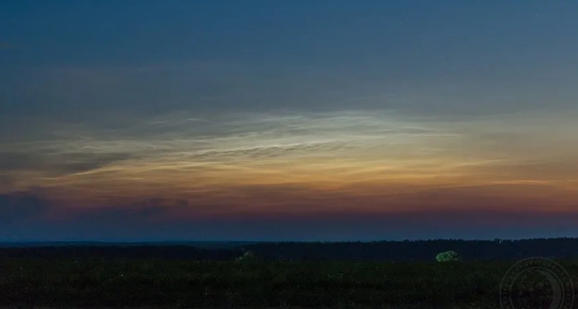 Серебристые облака появились в небе над Кировской областью