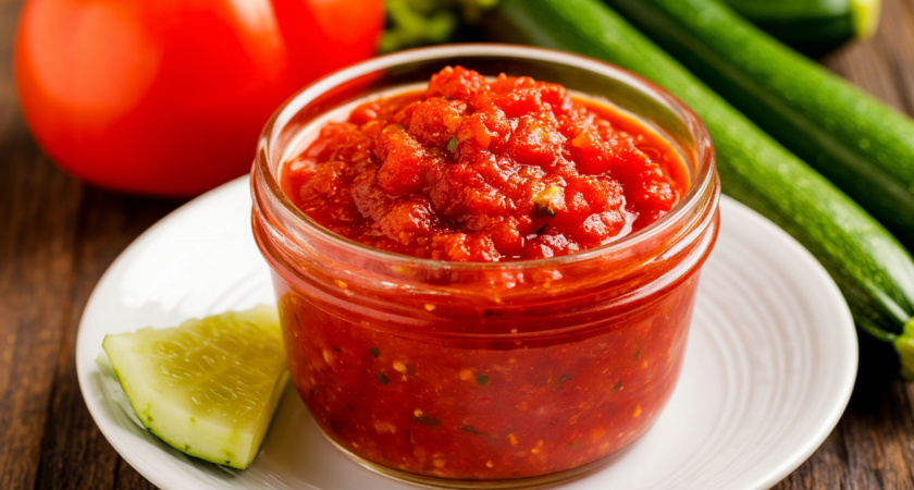 И на хлебушек, и с макаронам - необычная аджика из кабачков: банка улетает за раз