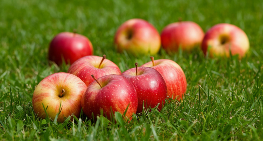 Складываю яблочную падалицу под гортензии по совету тещи. Кусты цветут пышными шапками до морозов