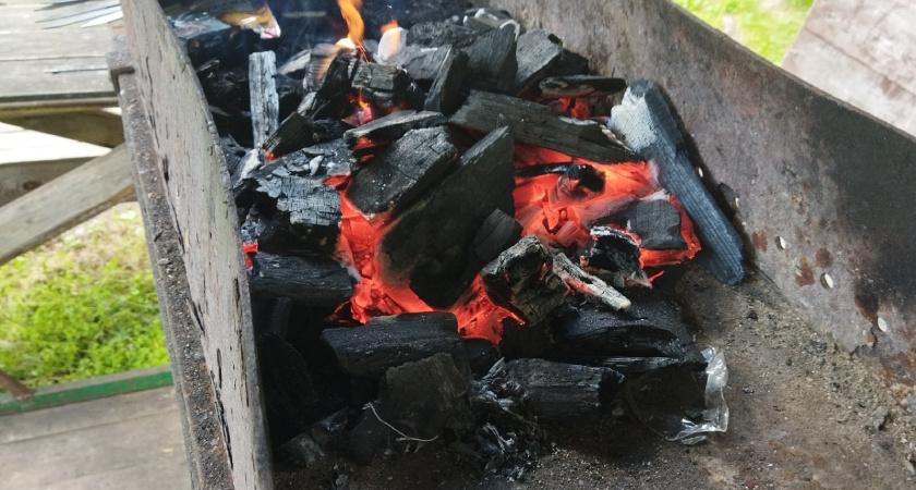 Взяли 1 горсть — и на угли: мангал вспыхнет моментом и будет гореть вечно, работает даже на сырых дровах