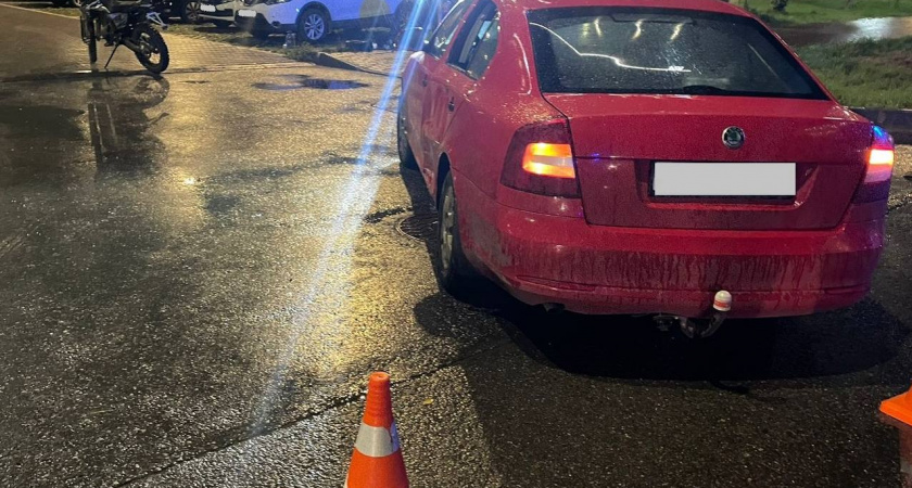 В Кирове зафиксировано ДТП с участием 14-летнего водителя мотоцикла