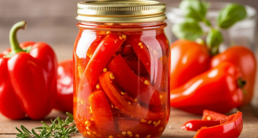 Зимой эти перчики уплетаем за обе щеки: подходят к мясу, картошке и даже на бутерброд - делюсь