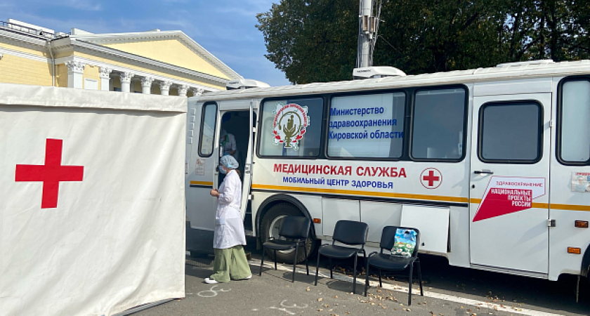 Мобильный пункт вакцинации от гриппа откроется на Театральной площади в Кирове